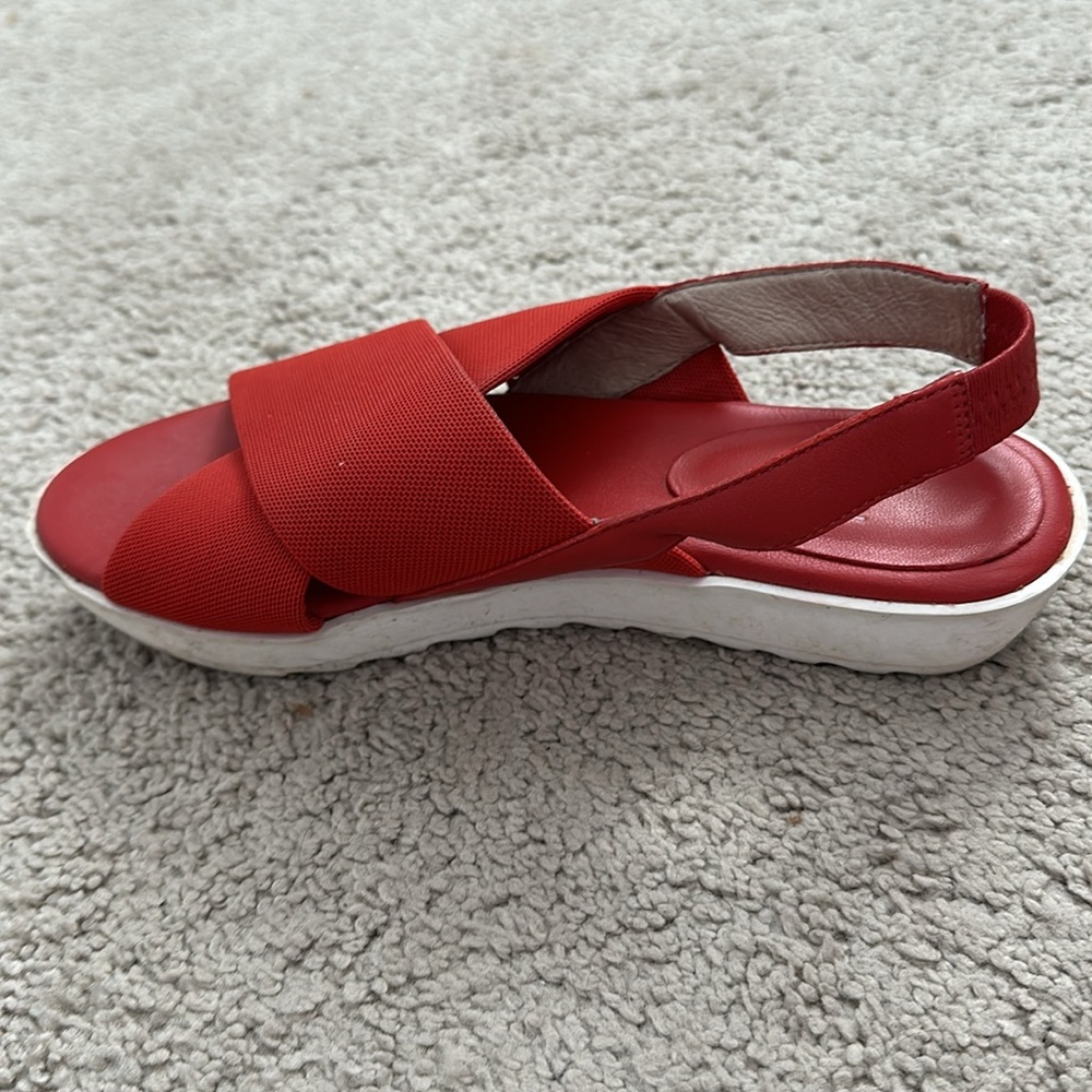 Eileen Fisher red sandals - Picture 3 of 5